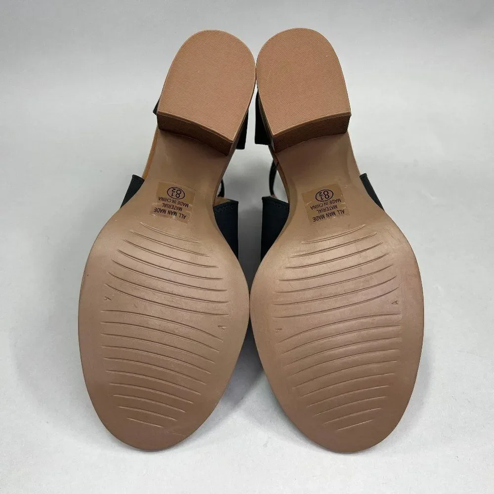 Soda Women's Size‎ 8.5 Black Peep Toe Ankle Boots